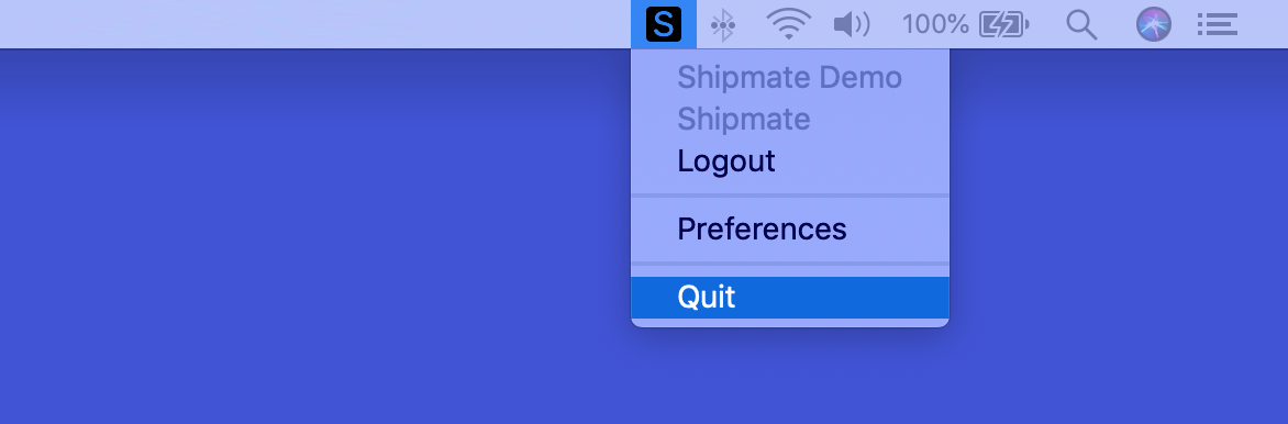 shipmate Macos Menu Quit shipmate Macos Menu Quit