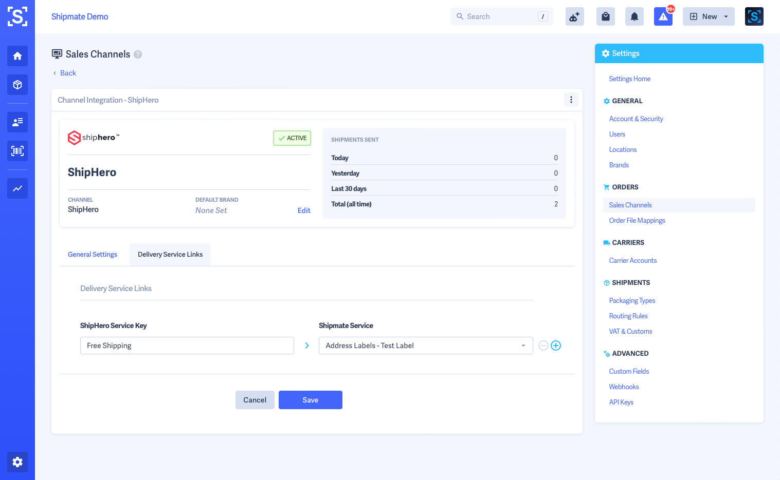 Shipmate - ShipHero Delivery Service Links Shipmate - ShipHero Delivery Service Links