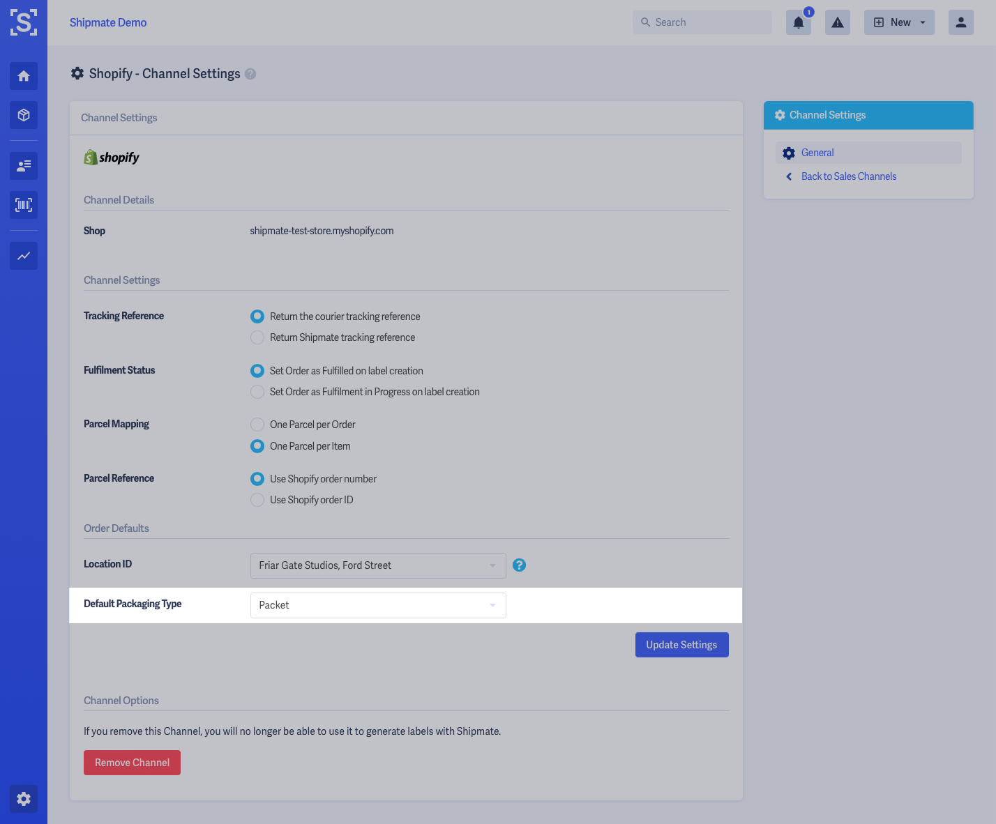 Shipmate - Shopify Default Packaging Type Shipmate - Shopify Default Packaging Type