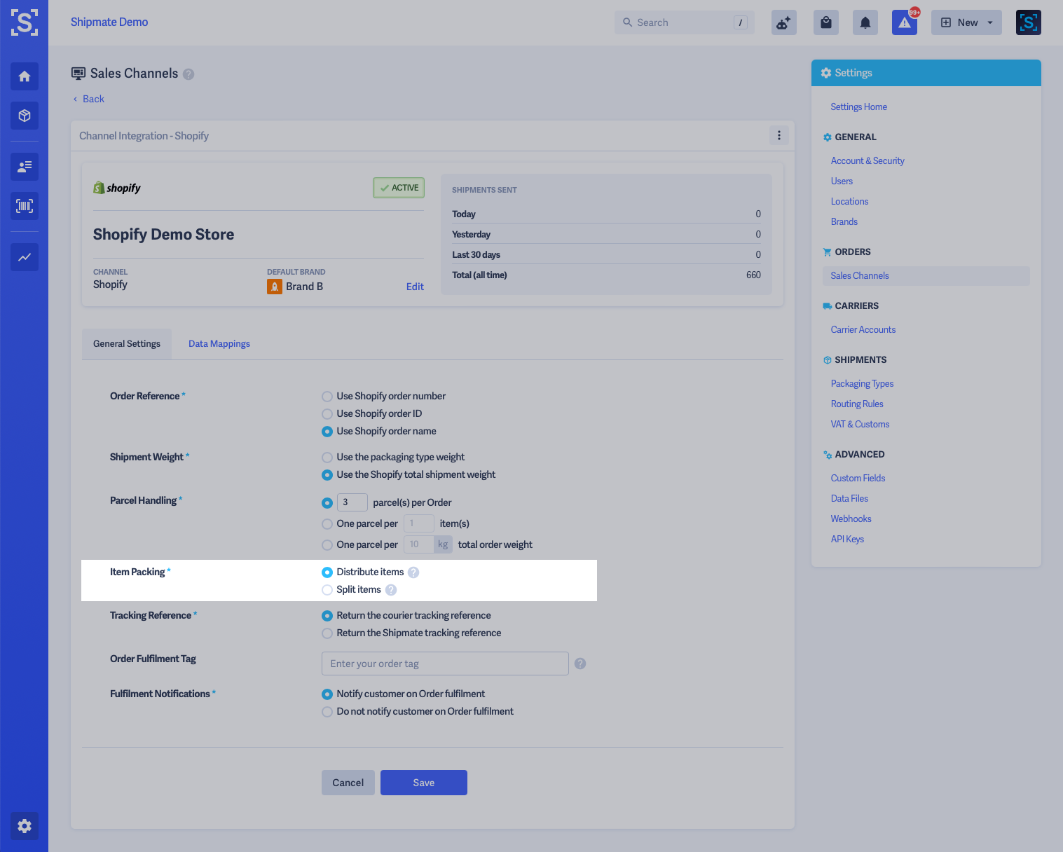 Shipmate - Shopify - Item Packing Options Shipmate - Shopify - Item Packing Options