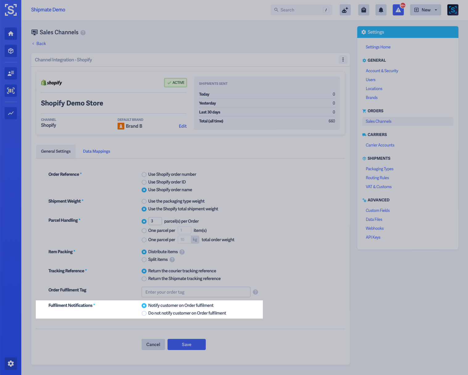Shipmate - Shopify - Fulfilment Notification Options Shipmate - Shopify - Fulfilment Notification Options