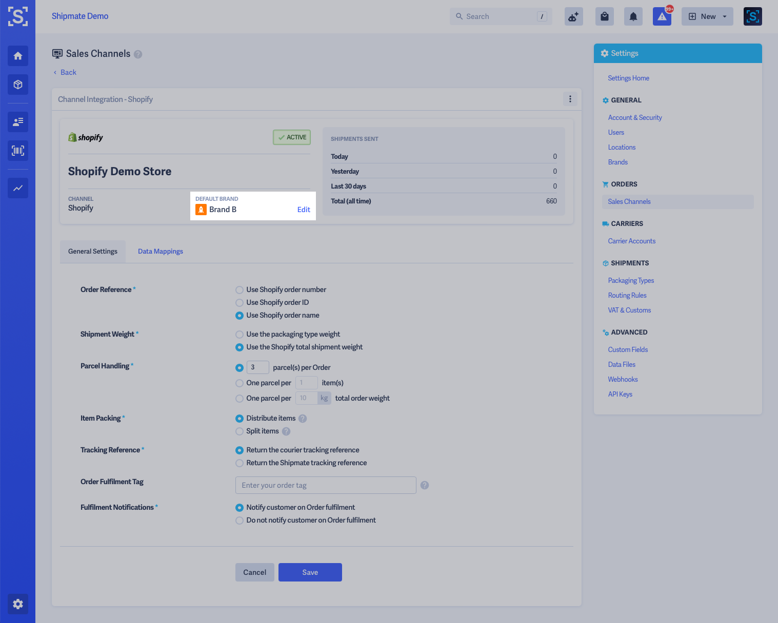 Shipmate - Shopify Plugin Brand Selection