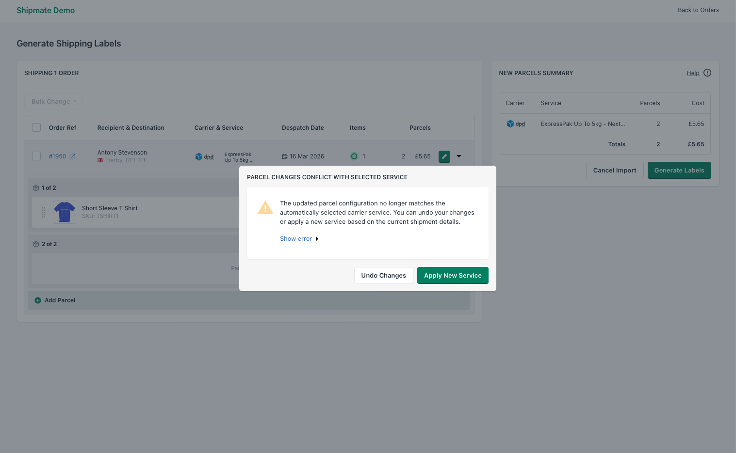 Shipmate - Shopify - Label Printing
