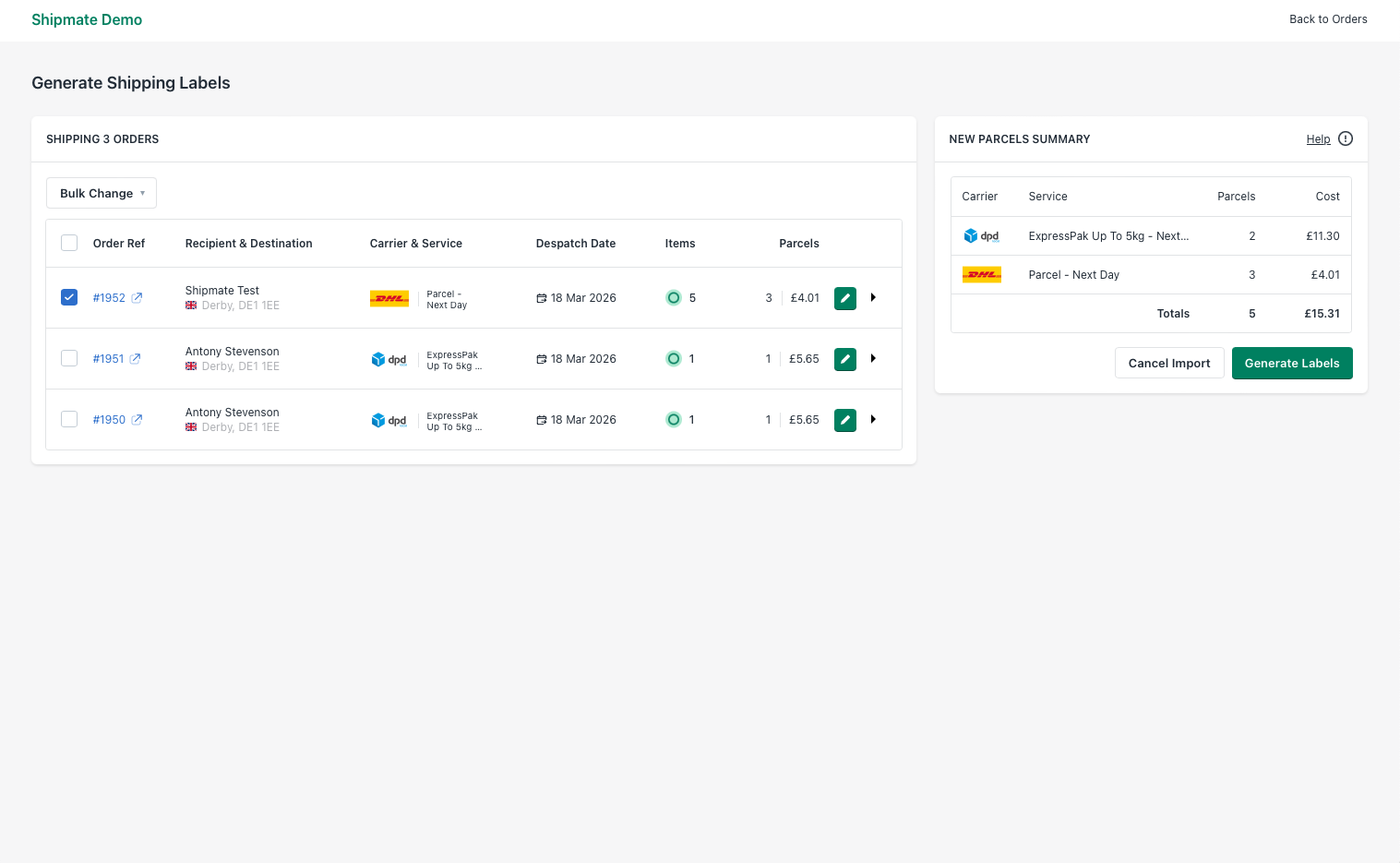 Shipmate - Shopify - Excluding Orders from Import