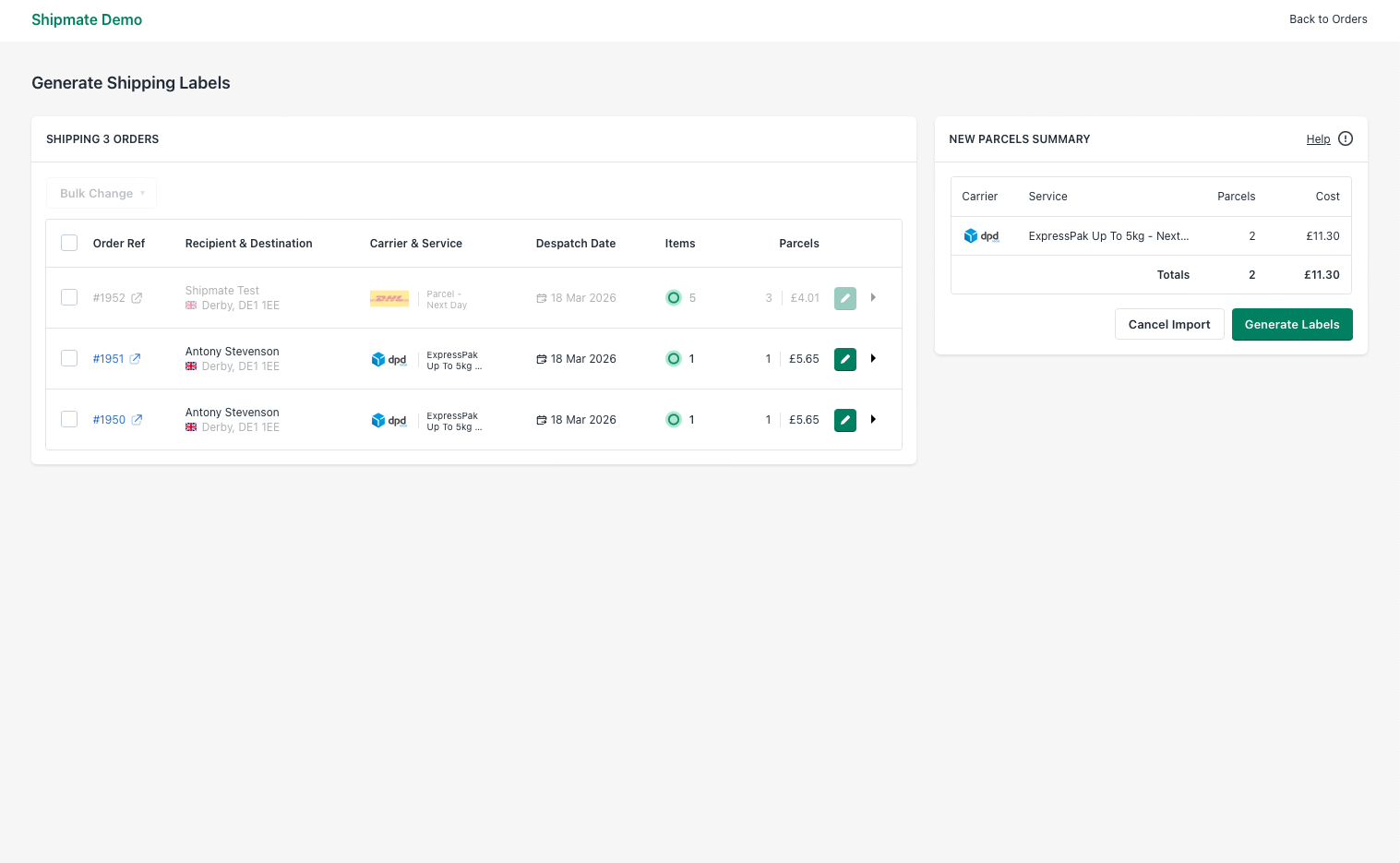 Shipmate - Shopify - Excluding Orders from Import