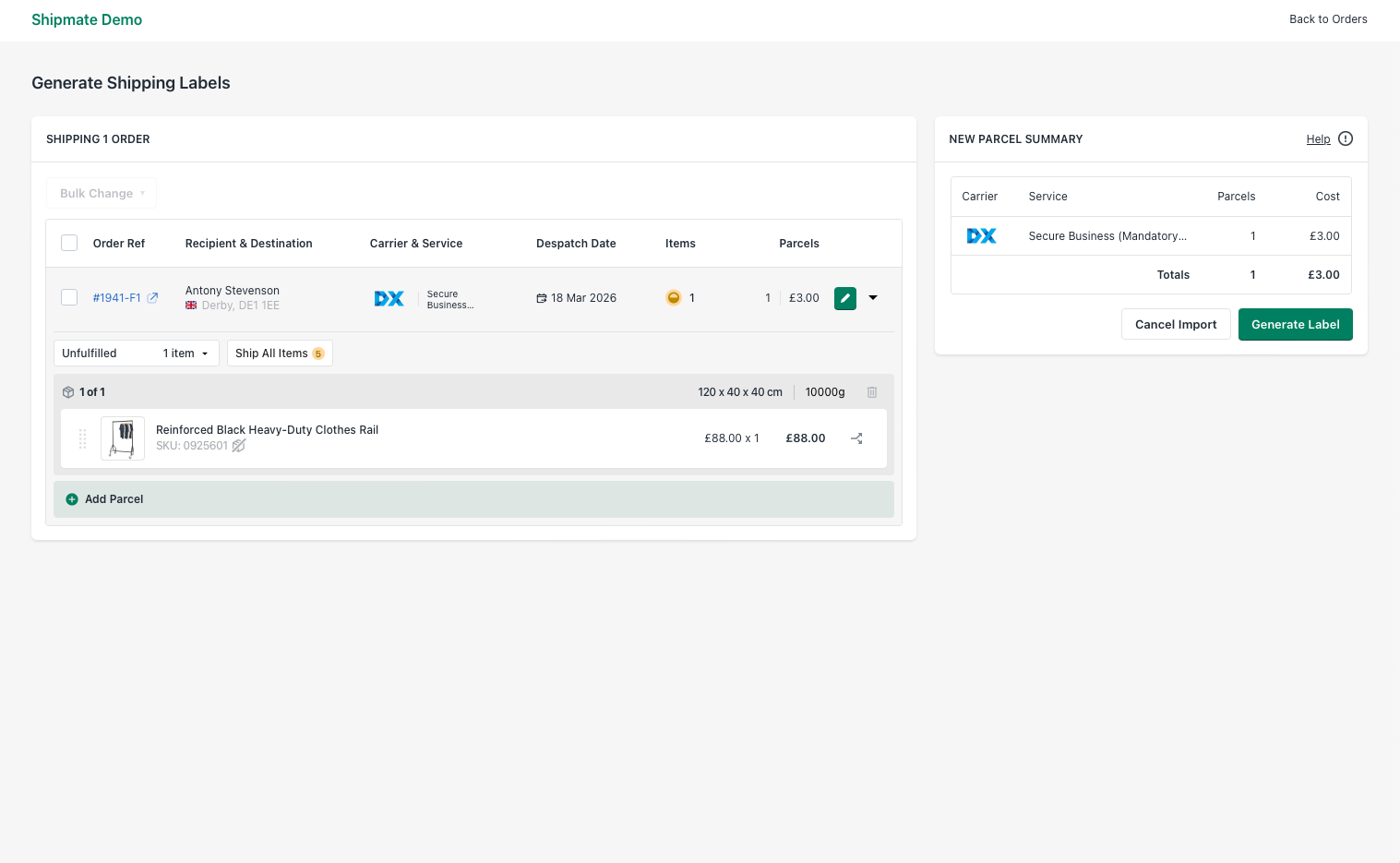 Shipmate - Shopify Plugin - Ship with Multiple Fulfilments