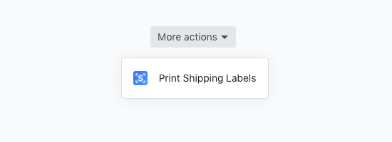 Shopify - Print Shipping Labels Button Shopify - Print Shipping Labels Button