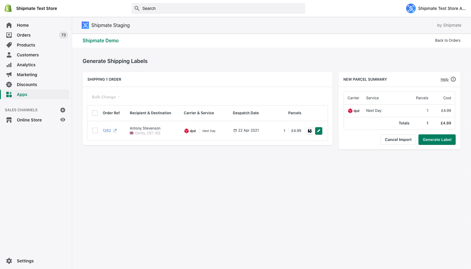 Shopify - Import Orders Shopify - Import Orders