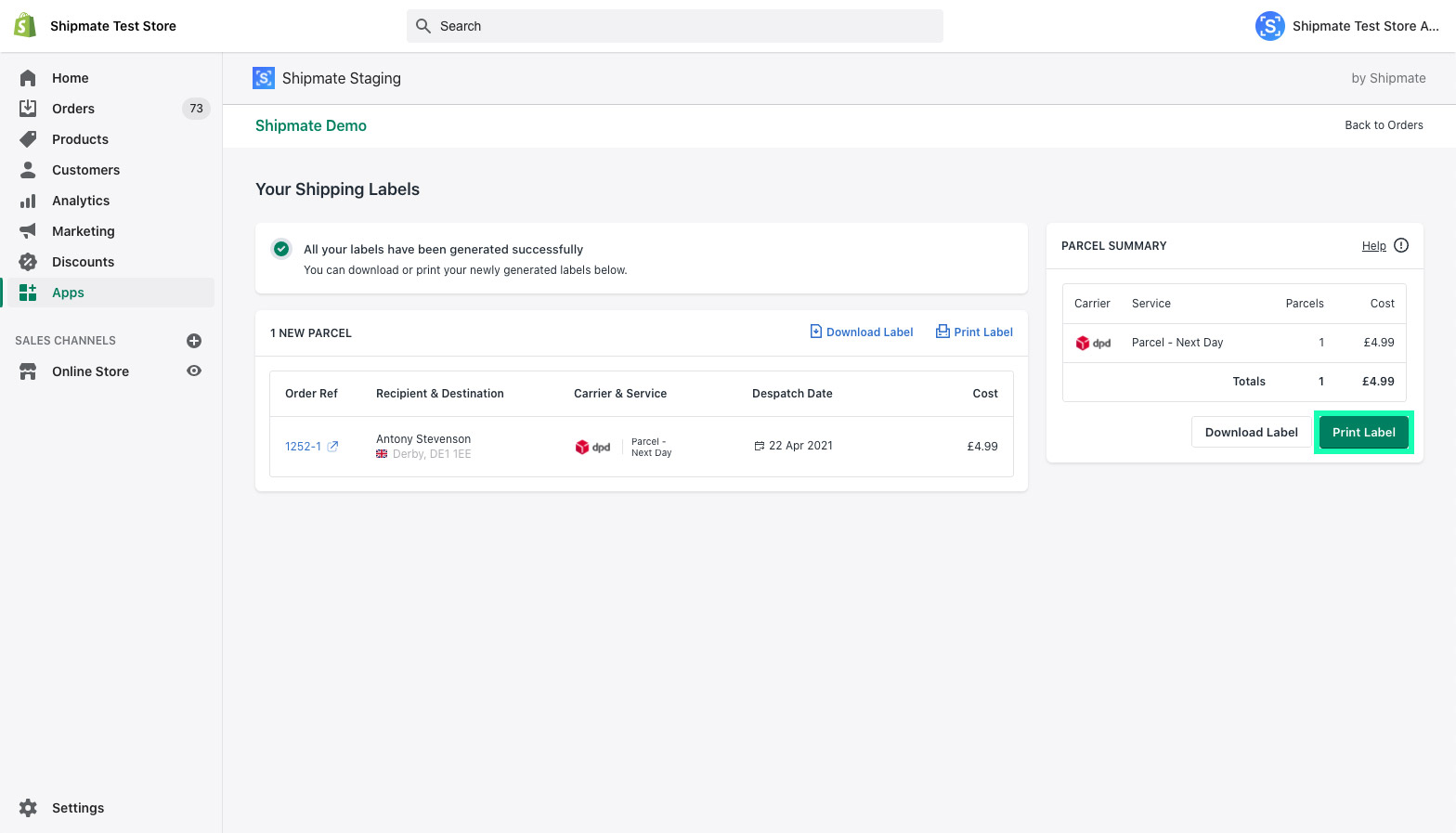 Shopify - Print Shipping Labels Shopify - Print Shipping Labels