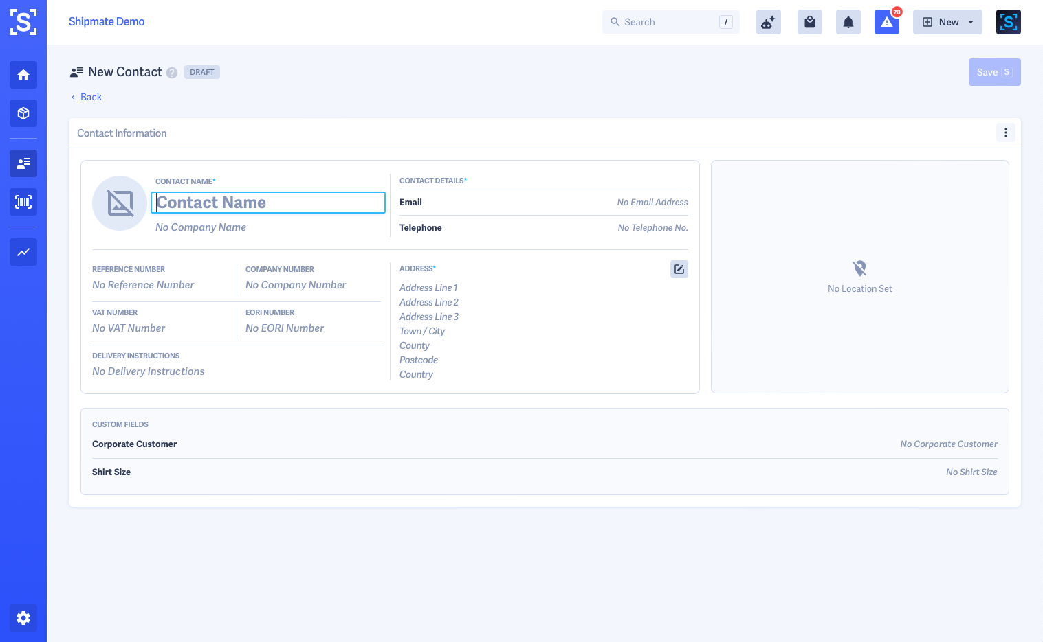 Shipmate - New Contact Form