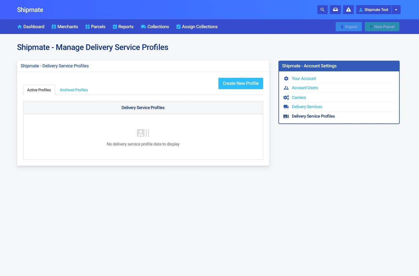 Shipmate - 3PL - Accessing a Delivery Service