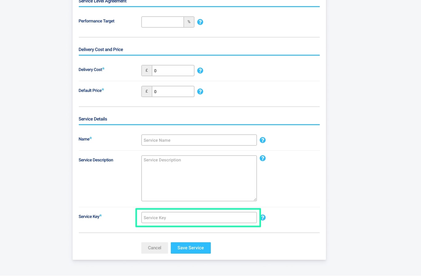 Shipmate - Your Account - Configuring Delivery Service Keys