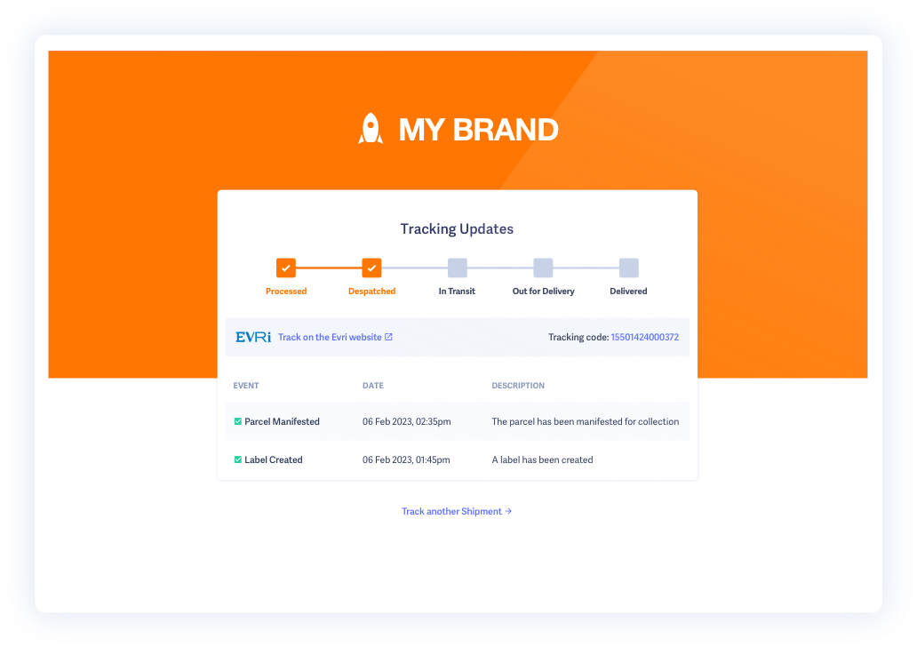 Provide a branded tracking portal for your customers to track deliveries with Shipmate